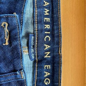 AE men jeans , next level flex,slim straight, dark blue. 34/30